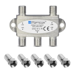 Opticum DSG 4/1 IN Commutateur DiSEqC 4/1 + 5 Fiches F