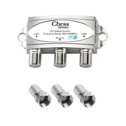 Chess Commutateur DiSEqC 2/1 + 3 Fiches F