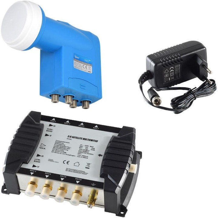 Chess Multiswitch 5/8 NT + Globo PRO4R LNB Quattro