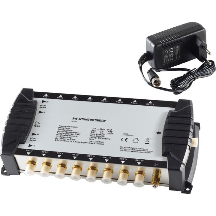Chess Multiswitch 5/16 NT + Globo PRO4R LNB Quattro