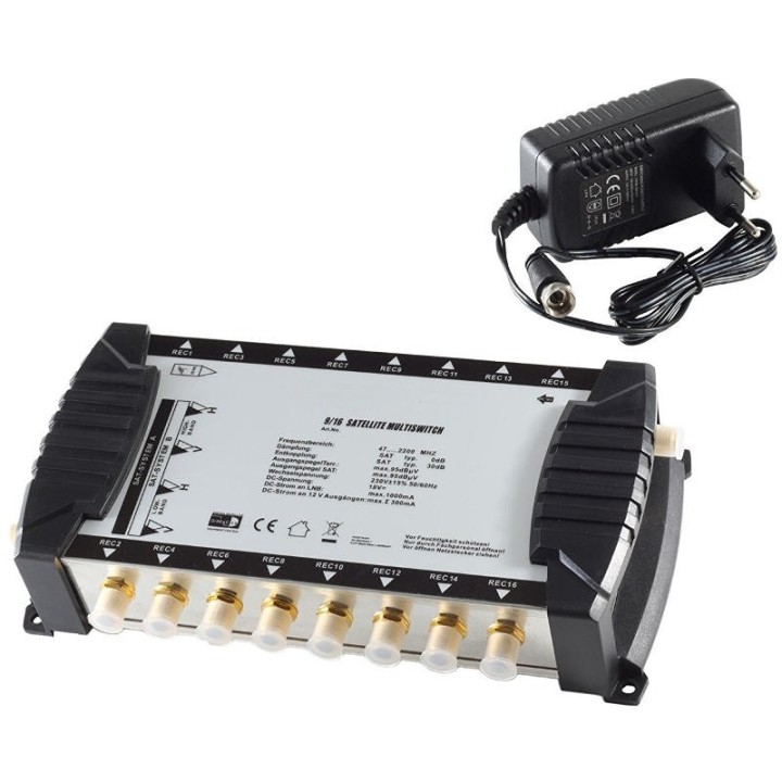 Chess Multiswitch 9/16 NT + 2 Globo PRO4R LNB Quattro