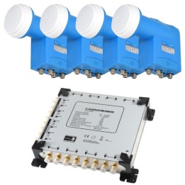 Chess Multiswitch 17/16 NT + 4 Globo PRO4R LNB Quattro