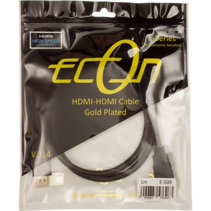 1 m Cordon HDMI 1.4 High Speed with Ethernet