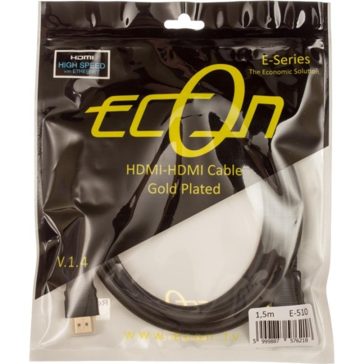 1,5 m Cordon HDMI 1.4 High Speed with Ethernet