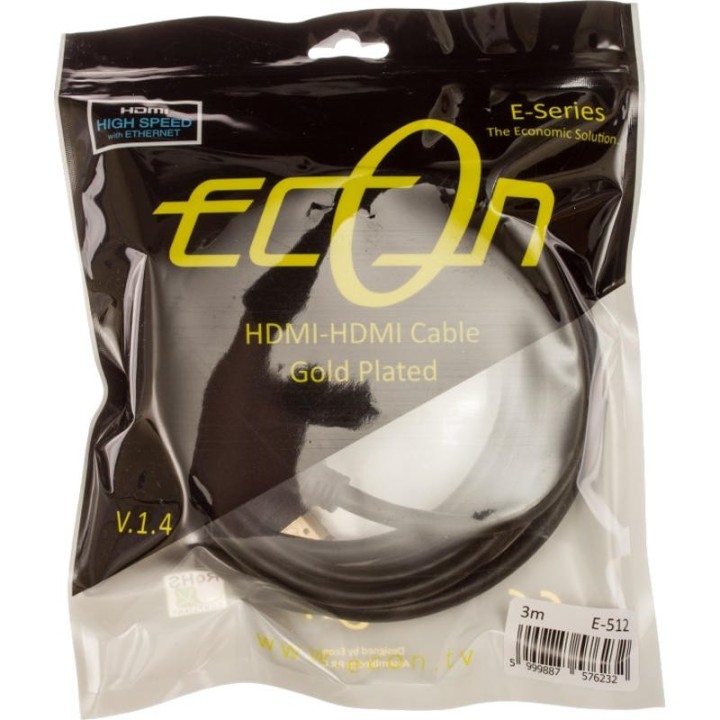 3 m Cordon HDMI 1.4 High Speed with Ethernet