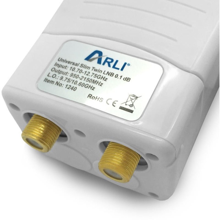 Arli LNB Universel Twin Slim 0,1 dB
