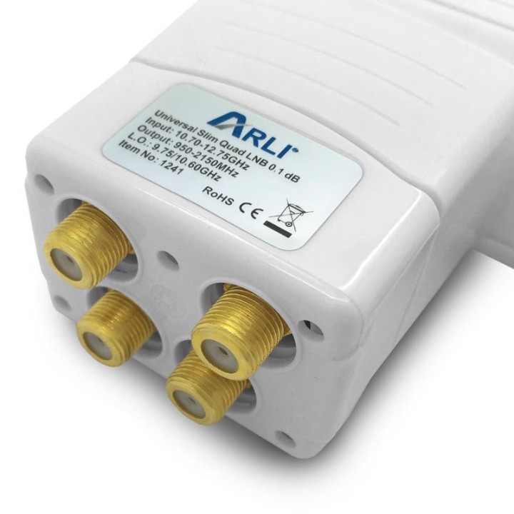 Arli LNB Universel Quad Slim 0,1 dB