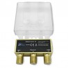 Arli Commutateur DiSEqC 2/1 + 3 Fiches F Or