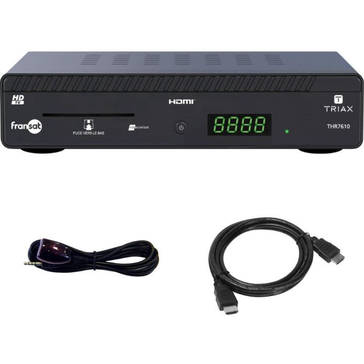 Triax THR 7610 FRANSAT + Carte + Déport IR + Cordon HDMI
