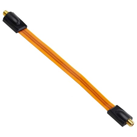 Câble Passe-Fenêtre Ultra Plat 1 Mm – Connecteur F Doré – Idéal Fenêtres & Portes Sans Perçage – Qualité Premium