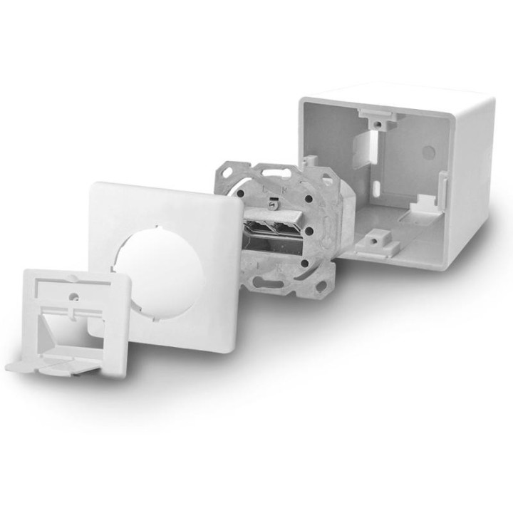 Prise Réseau CAT 6a 2x RJ45