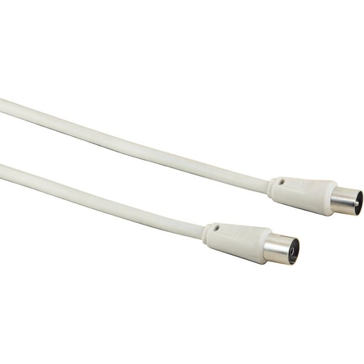 10 m Cordon TV Câble Coaxial Fiches Mâle & Femelle
