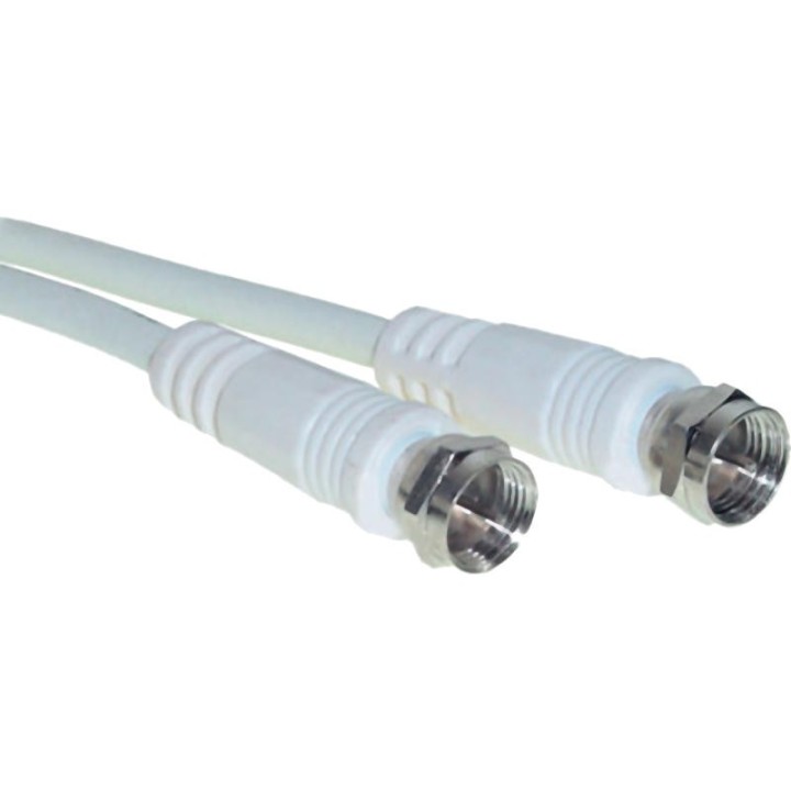 5 m Cordon SAT Câble Coaxial 2X Fiches F Mâles
