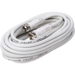 5 m Cordon SAT Câble Coaxial 2X Fiches F Mâles
