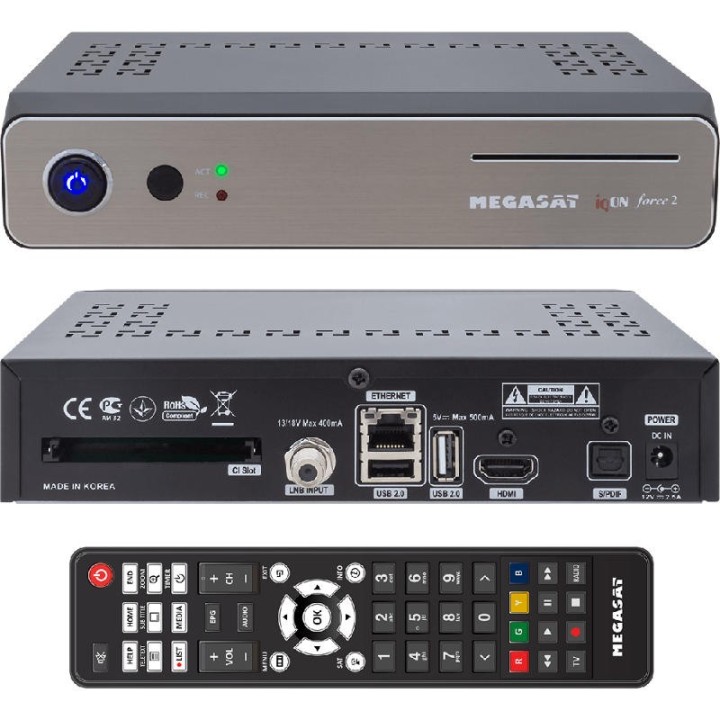 Megasat IQON force 2 Récepteur Satellite Linux