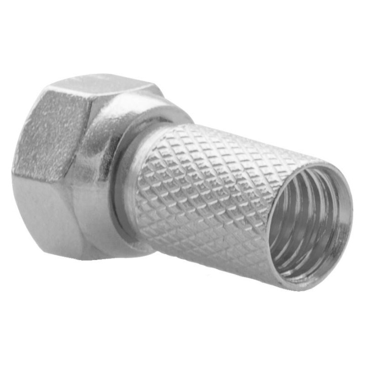 50 Fiches F à Visser 7 mm avec écrou large et joint torique