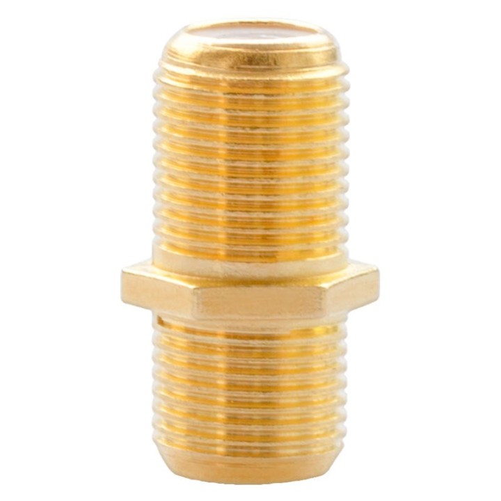 50 Raccords Droits Or Fiches F-femelle / F-femelle