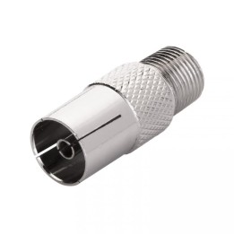 5 Raccords Droits TV Femelle / F-Femelle