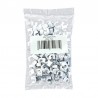 100 Pontets Plastiques Blanc 7 mm