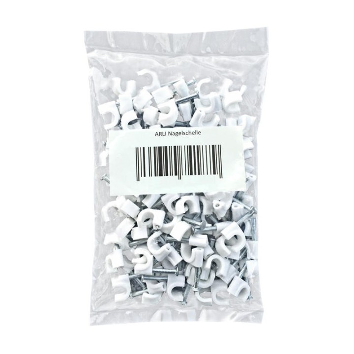 100 Pontets Plastiques Blanc 10 mm