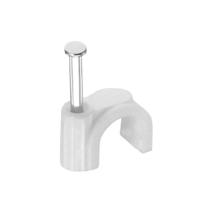 100 Pontets Plastiques Blanc 12 mm