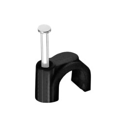 100 Pontets Plastiques Noir 10 mm