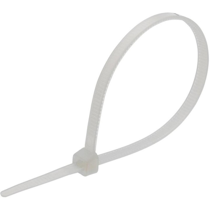 100 Colliers Serre-Câbles Blanc 2,5 x 150 mm