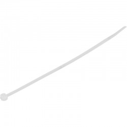 100 Colliers Serre-Câbles Blanc 2,5 x 150 mm