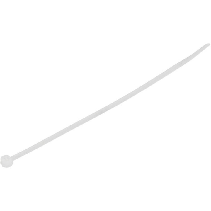 100 Colliers Serre-Câbles Blanc 2,5 x 150 mm