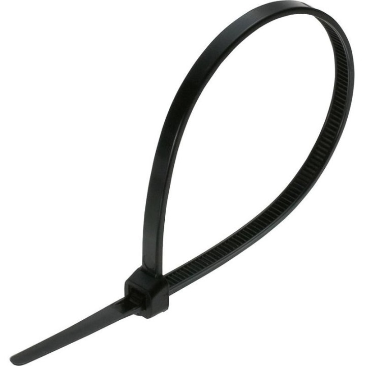 100 Colliers Serre-Câbles Noir 2,5 x 200 mm