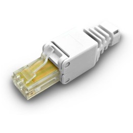 2 Connecteurs réseau RJ45 CAT 6 montage sans outil