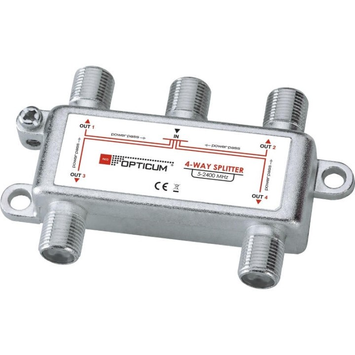 Répartiteur 4 Voies 5-2400 MHz Opticum Série HQ