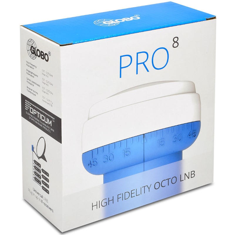 GM208+ Tête LNB Octo 8 Sorties Full HD 4K 0,1dB GOLDEN MEDIA