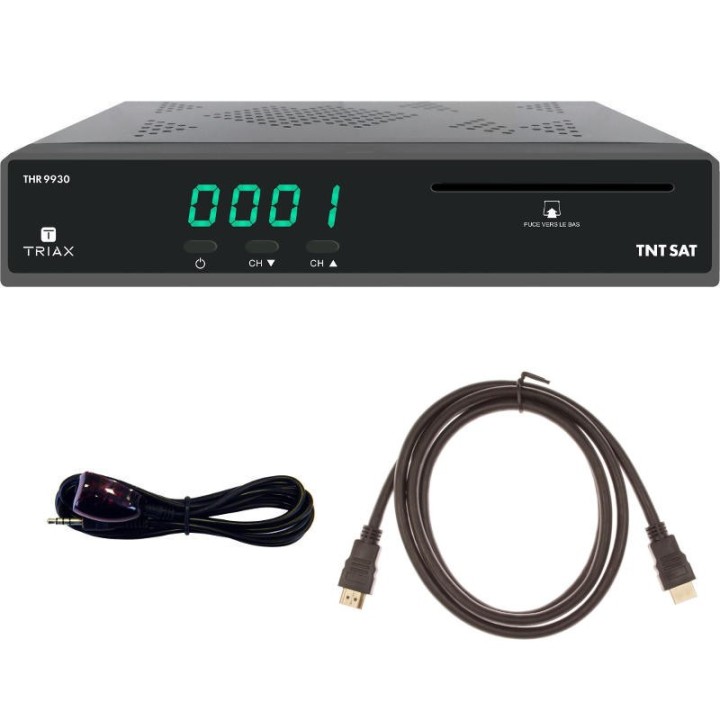 Triax THR 9930 TNTSAT + Carte + Déport IR + Cordon HDMI