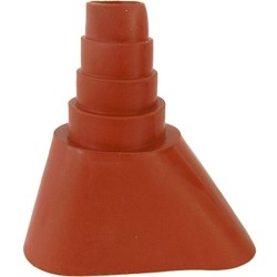 Ensemble Tuile Malléable Alu 48 mm Rouge Brique